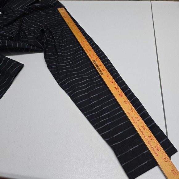 Ike Behar Shirt Mens XL Black Stripe Button Up Long Sleeve Office Staple Classic - Picture 11 of 13